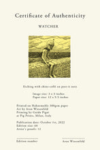 Load image into Gallery viewer, &quot;Watcher&quot; Etching

